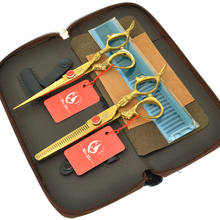 Tijeras de corte de pelo para salón, herramientas de peluquería de acero japonés con mango de dragón, 6,0 ", A0101A 2024 - compra barato