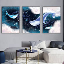 Whale Dolphin Posters And Prints Canvas Painting Animal Wall Pictures For Living Room Modern Living Room Bedroom Home Decor 2024 - buy cheap