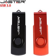 JASTER-unidad Flash USB 3,0 de alta velocidad, Pendrive Roation, 128GB, 64GB, 32GB, disco U de Metal, LOGO gratis 2024 - compra barato