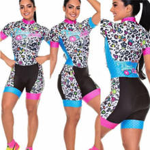 2021 Dunas de las mujeres Ropa Ciclismo Mono para triatlón conjuntos de traje de Ropa de Ciclismo MTB mono de Ciclismo Kits de Gel rosa de verano Maillot de ciclismo de triatlón para mujer Trajes de ciclismo para mujer 2024 - compra barato