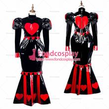 Sissy vestido de empregada de pvc com tampa, uniforme de cosplay feito sob medida [g2178] 2024 - compre barato