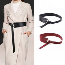Black Wine Corset Belt Soft Leather Belts for Women Winter Autumn Coats Suits Dress Female Lady Girls Waist Belt Waistband 2024 - buy cheap