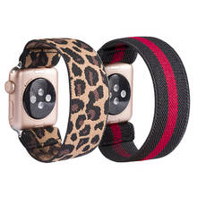 Ремешок нейлоновый для Apple watch 5 Band 44 мм 40 мм, спортивный браслет для iWatch band 42 мм 38 мм, Apple watch 4 3 2 1 38 40 44 мм 2024 - купить недорого