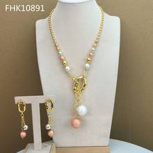 Yuminglai dubai joias lindas conjuntos de joias colar e brincos fhk10891 2024 - compre barato