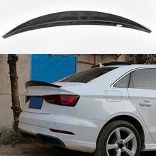 HK Style for Audi A3 Sedan Spoiler A3 S3 Carbon Fiber Rear Spoiler Trunk Wing Glass Black Finish 2013- 2017 for A3 2024 - buy cheap