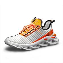 Zapatillas deportivas ligeras de gran tamaño para hombre y mujer, zapatos deportivos blancos para Fitness, zapatillas para correr, color naranja y GME-0046 2024 - compra barato