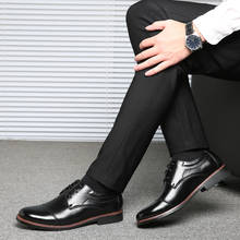 Zapatos informales De cuero sintético para Hombre, calzado Formal clásico De lujo, Oxford, para negocios, boda, fiesta, Zapatos De vestir 2024 - compra barato