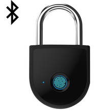 Smart Waterproof Keyless Portable Bluetooth Smart Fingerprint Lock Padlock Anti-Theft Ios Android App Control Door Cabine 2024 - buy cheap