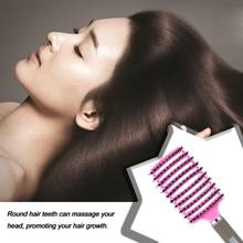 Women Men Hair Scalp Massage Comb Bristle & Nylon Hairbrush Wet Curly Detangle Hair Brush for Salon Hairdressing Styling Tools 2024 - buy cheap
