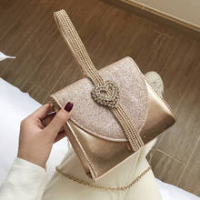 Elegant Female Diamond Tote bag 2020 Fashion New High quality PU Leather Women's Designer Handbag Chain Shoulder Messenger Bag 2024 - buy cheap