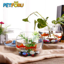 PETFORU Spherical Glass Fish Tank Round Aquarium Fishbowl for Betta fish Home Decoration Pet Supplies Pet Products Fishes living 2024 - buy cheap