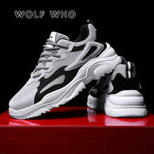 Мужские кроссовки с дышащей сеткой WOLF WHO, весенние кроссовки в винтажном стиле, повседневная обувь, мужские удобные модные теннисные кроссовки Adulto, A-012 2024 - купить недорого