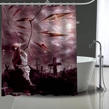Cortinas de ducha impermeables personalizadas de Anime, visillo de Touhou para baño, cortinas de poliéster impermeables para baño con gancho 2024 - compra barato