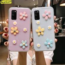 Óculos de sol Caso Flor Para Samsung Galaxy A51 A71 A50 A50s A30 A20 A70 A80 A90 A21s A31 A41 A42 Glitter Floral Capa Mole Cristal Starp 2024 - compre barato