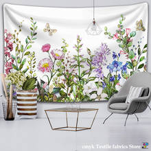 Colorful Floral Plants Tapestry Vintage Herbs Tapestry Wild Flowers Tapestry Wall Hanging Nature Scenery Tapestry for Living 2024 - buy cheap