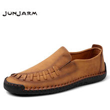 JUNJARM Men Shoes Casual High Quality Men Loafers Breathable Mens Slip On Shoes Fashion Men Sneakers Big Size 38-46 2024 - buy cheap