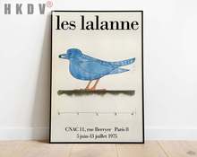 HKDV модульные абстрактные картины Canva картина, печатный плакат Les Lalanne Blue Bird Sofa стена искусство домашний Декор Гостиная без рамки 2024 - купить недорого