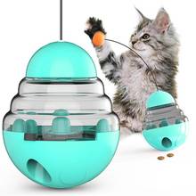 3 In 1 Interactive Cat Toys Smart Pet Toys Food Dispenser Cat Slow Feeder Leaking Food Ball Automatic Spinning Pet Tumbler Toy 2024 - buy cheap