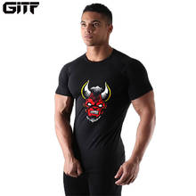 Men Running Sports T-shirt Gym Fitness Bodybuilding Short sleeve Slim t shirt Male Jogging Workout Training Tee Tops Clothing 2024 - buy cheap