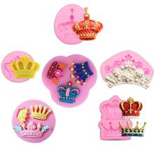Silicone Fondant Molds 3D Mini Crown Chocolate Molds Sugarcraft Candy Mold Gumpaste Mould Cake Decoration Tools Polymer Clay 2024 - buy cheap