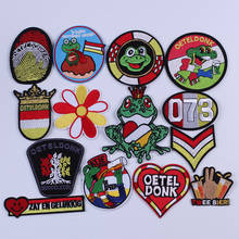 Iron on Patches for Clothes Fabric Stickers Sew on Patches Embroidery Patch Sewing Diy Oeteldonk Emblem Applique Stripes Dress A 2024 - buy cheap