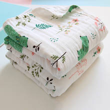 Baby Blanket 110 CM Muslin Cotton 6 Layers Thick Newborn Swaddling Autumn Baby Swaddle Bedding Receiving Blanket Bath Tower 2024 - buy cheap