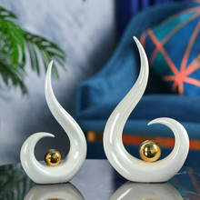 Modern White Torch Ceramic Ornaments Art Home Livingroom Desktop Figurines Decoration TV Cabinet Coffee Table Furnishing Crafts 2024 - buy cheap