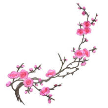 1 PCS Plum Blossom Flower Applique Clothing Embroidery Patch Fabric Sticker Iron On Sew On Patch Craft Sewing Repair Embroidered 2024 - buy cheap