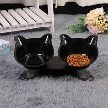 Pet Supplies Non-slip Cat Bowl Double Bowls With Raised Stand Pet Food And Water Bowls For Cats Dogs Feeders Cat Bowl 2024 - buy cheap
