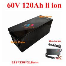 waterproof lithium 60V 120AH li ion battery With BMS for 3500W 6000W scooter AGV pedicab boat Skateboard bike +10A charger 2024 - buy cheap