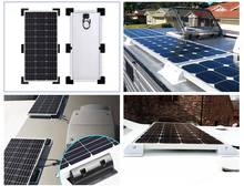 Kit de suporte de painel solar abs, 7 peças, entrada de cabo, ideal para trailer em trailer, barco, veículo de montagem no teto 2024 - compre barato