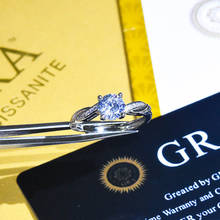 WEGARSTI, романтическое сердце дизайн маленькая лабораторная бриллиантовое кольцо серебро 925 ювелирные изделия обещание обручальные кольца для женщин подарок открыть в римском стиле 2024 - купить недорого