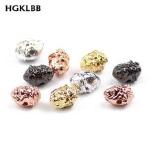 HGKLBB 4pcs Red eye Monkey Pendants Copper beads Spacer Inlay zircon Charms Loose beads for Jewelry making bracelet DIY Findings 2024 - buy cheap