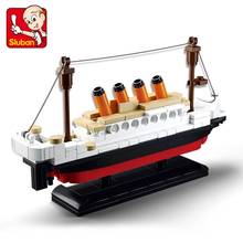 Модель корабля «Титаник», 194 шт., набор строительных блоков для друзей, высокотехнологичные строительные блоки, город «сделай сам», развивающие игрушки для детей 2024 - купить недорого