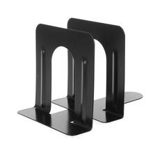 Estilo simples metal bookends ferro suporte suporte de mesa antiderrapante stands para livros 2024 - compre barato