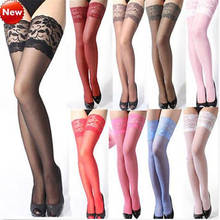 1pair Sexy Long Stockings Womens Girls Ladies Lace Top Stay Up Thigh High Over Knee Socks Nightclubs Pantyhose Hosiery 2024 - buy cheap