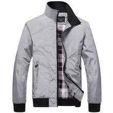 Winter Jacket men bomber jacket Fashion Contrast color casual stand collar long sleeve baseball uniform Jacket coat 2024 - buy cheap