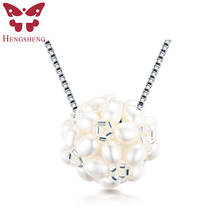 HENGSHENG Hot Sale Elegant Handmade 100% Real Natural Freshwater Oval Potato Pearls Beaded Pendant Fashion Jewelry For Women 2024 - buy cheap