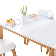 Toalha de mesa impermeável pvc pano de mesa transparência esteira de cobertura de mesa para casa cozinha padrão pano de óleo pano de vidro macio 1.0mm 2024 - compre barato
