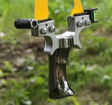 Resin slingshot outdoor hunting slingshot laser sight uses three colors of flat rubber band slingshot 2020 new 2024 - buy cheap