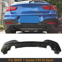 1 Series Rear Bumper Diffuser Lip for BMW F20 M Sport 120i Hatchback 2D 4D 2016-2018 Rear Bumper Diffuser Carbon Fiber / FRP 2024 - buy cheap