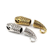 10 conjuntos de fechos em liga de zinco vintage cor prateada dourada (cabe 8mm) para pulseira artesanal achados de joias 2024 - compre barato