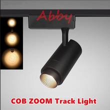 High Quality LED Track Rail Spotlight 15W/25W/35W CREE COB ZOOM Track Lamps Commercial and Residential Lighting 10PCS/Lot 2024 - buy cheap