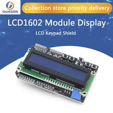 Escudo de teclado lcd lcd1602, display módulo 1602 para arduino atmega328 atmega2560 raspberry pi uno com tela azul 2024 - compre barato