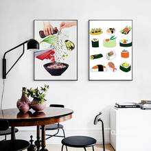 Cartoon Kitchen Delicious Dishes Nordic Modern Style Posters Canvas Pictures For Living Room Bedroom Decor Painting Unframed 2024 - buy cheap