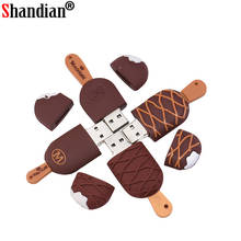 SHANDIAN Ice cream Lovely Usb flash drive 64gb pendrive 32gb 16gb memory stick high quality pen drive 4gb U disk free shipping 2024 - buy cheap