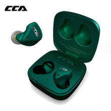 Наушники-вкладыши CCA CX10 4BA 1DD, гибридная гарнитура TWS, Bluetooth 5,0, игровые наушники для спорта, Hi-Fi, CCA C10 PRO CA16 KZ S2 E10 Z3 Z1 2024 - купить недорого