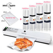 Kitchen Food Vacuum Sealer Machine Fresh Keep 4 roll Vacuum Packer Bags For Food Storage 110V 220V Vacuum Sealing Machine 2024 - buy cheap