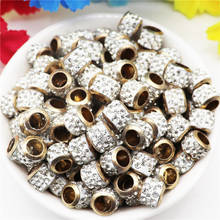 20Pcs Gold Core 5mm Large Hole Rhinestone Glass Stone Crystal Beads Fit Pandora Bracelet Bangle Snake Chain Women Jewelry Making 2024 - buy cheap