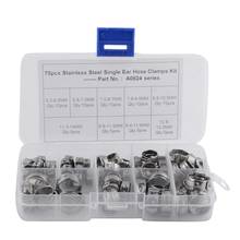 70Pcs/Set Single Ear Hose Clamps Hose Fuel Clamps Assortment For Hydraulic Hose Fuel 5.3-14.0Mm 2024 - buy cheap